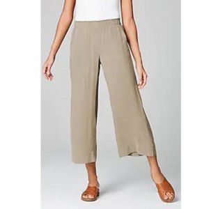 Pure J Jill Tencel 3/4 length wide leg pants Tencel Medium